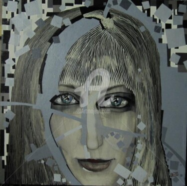 Картина под названием "Женский портрет" - Vermishev, Подлинное произведение искусства, Масло