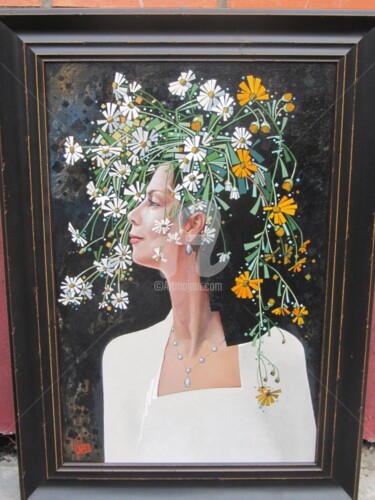 Painting titled "Portrait Lidii" by Vermishev, Original Artwork, Oil