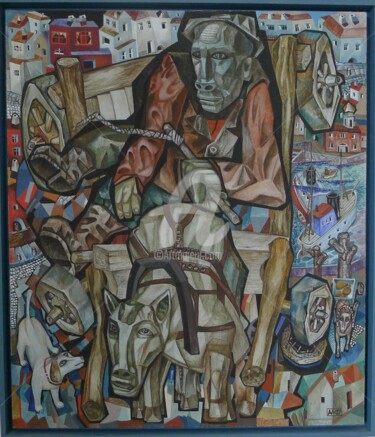 Malerei mit dem Titel "Свободная копия "Ло…" von Vermishev, Original-Kunstwerk, Öl