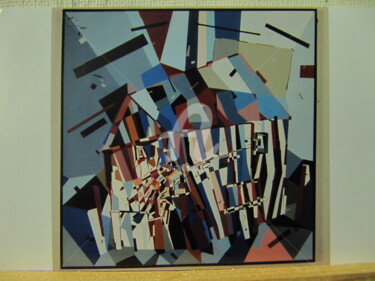 Malerei mit dem Titel "Амбар /barn /" von Vermishev, Original-Kunstwerk, Öl