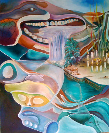 Peinture intitulée "Bassin Mambo" par Vernet Daljuste, Œuvre d'art originale, Autre