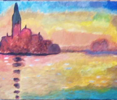 Painting titled "Italie fascinante" by Marina Verlo, Original Artwork, Acrylic