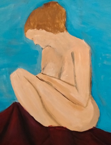 Картина под названием "Pensée" - Marina Verlo, Подлинное произведение искусства, Акрил