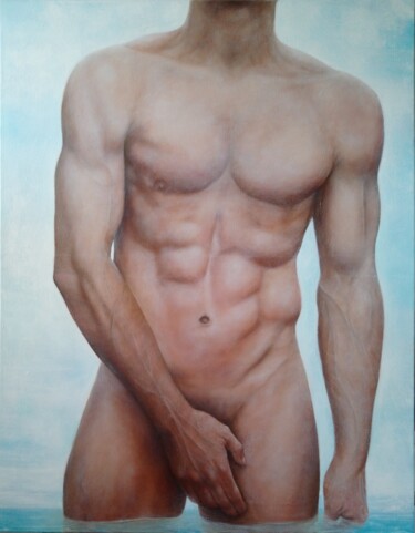 Картина под названием "Adam" - Vero Adoni, Подлинное произведение искусства, Масло