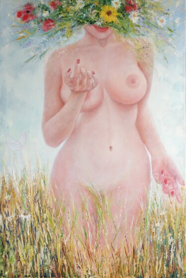Peinture intitulée "Mujer pagana" par Vero Adoni, Œuvre d'art originale, Huile