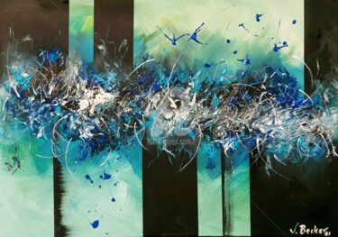 Картина под названием "Abstraction" - Vero Becker, Подлинное произведение искусства, Акрил Установлен на Деревянная рама для…