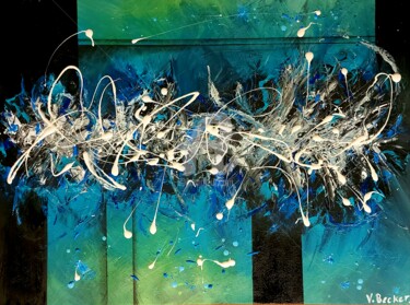 Картина под названием "Sans titre" - Vero Becker, Подлинное произведение искусства, Акрил Установлен на Деревянная рама для…