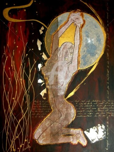 Peinture intitulée "Filaments N°25" par Vero Becker, Œuvre d'art originale, Acrylique Monté sur Châssis en bois