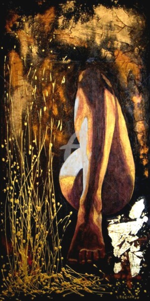 Peinture intitulée "Filaments N°26" par Vero Becker, Œuvre d'art originale, Acrylique Monté sur Châssis en bois