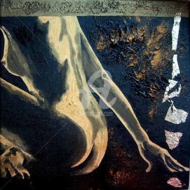 Peinture intitulée "Lili attend ses cli…" par Vero Becker, Œuvre d'art originale, Acrylique Monté sur Châssis en bois