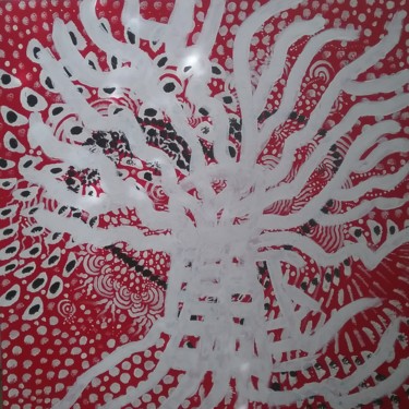 Peinture intitulée "Arbre araignée" par Nikkidicola, Œuvre d'art originale, Acrylique
