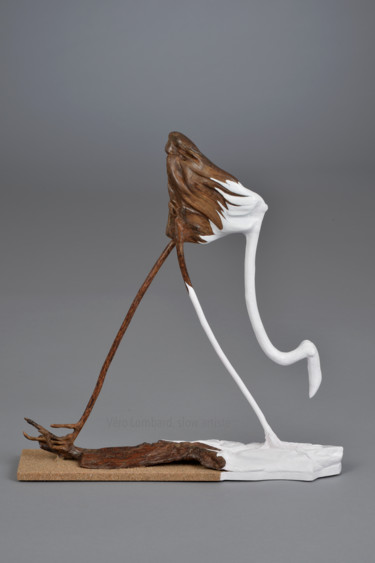 Skulptur mit dem Titel "Rencontre" von Véro Lombard, Original-Kunstwerk, Holz