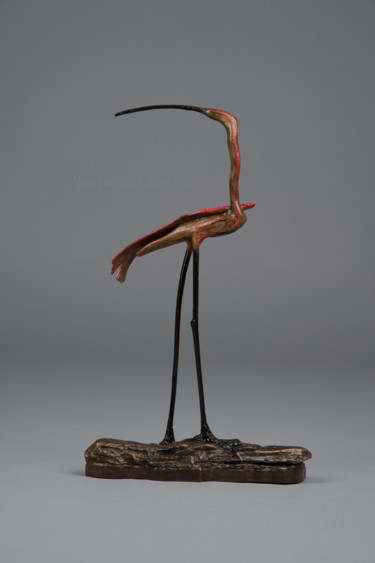 Скульптура под названием "Enigmatique" - Véro Lombard, Подлинное произведение искусства, Дерево