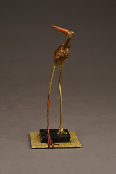 Sculpture titled "Le Trophée" by Véro Lombard, Original Artwork, Wood