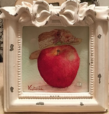 Painting titled "Madame Marie-Rose D…" by Victoria, Original Artwork, Watercolor