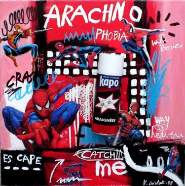 Painting titled "ARACHNOPHOBIA" by Vero Cristalli, Original Artwork