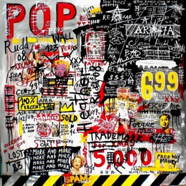Peinture intitulée "Pop (personnal) wall" par Vero Cristalli, Œuvre d'art originale