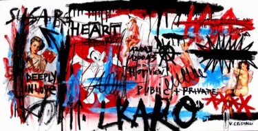 Painting titled "HEART BREAKER" by Vero Cristalli, Original Artwork, Oil