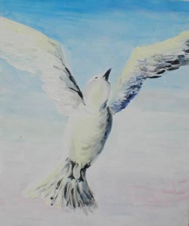 Peinture intitulée "oiseau" par Veronique Maly, Œuvre d'art originale