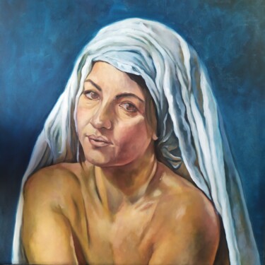 Peinture intitulée "Figlia di un dio mi…" par Veronica Ciccarese, Œuvre d'art originale, Huile