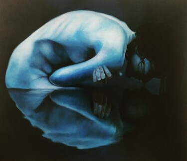 Schilderij getiteld "Reflection" door Veronica Ciccarese, Origineel Kunstwerk, Olie
