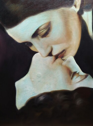 Painting titled "Innocence" by Veronica Ciccarese, Original Artwork, Oil