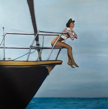 Картина под названием "Freedom" - Veronica Ciccarese, Подлинное произведение искусства, Масло