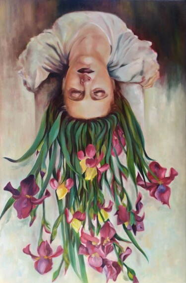 Картина под названием "The silences of the…" - Veronica Ciccarese, Подлинное произведение искусства, Масло