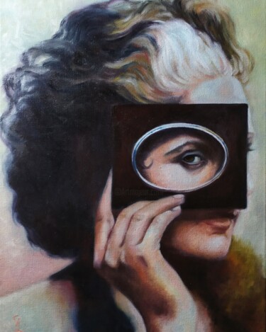 Malerei mit dem Titel "Nascondersi o rivel…" von Veronica Ciccarese, Original-Kunstwerk, Öl