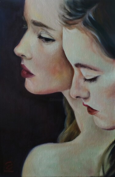 Картина под названием "Your comfort III "B…" - Veronica Ciccarese, Подлинное произведение искусства, Масло