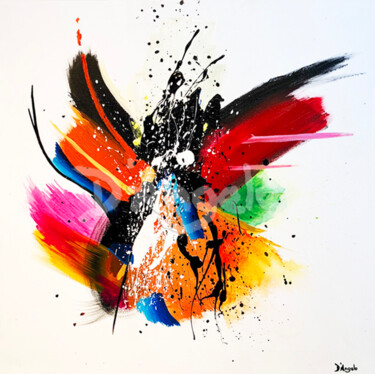 Pintura titulada "Butterfly" por Veronica D´Angelo, Obra de arte original, Pigmentos Montado en Bastidor de camilla de madera