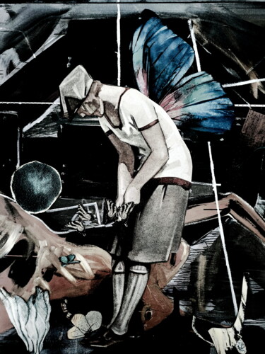 Collages intitulée "juego" par Verónica Risalde, Œuvre d'art originale, Photo montage