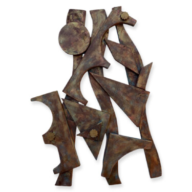 Скульптура под названием "Unity" - Veronica Vilsan, Подлинное произведение искусства, Дерево