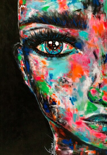 Malerei mit dem Titel "Colors of the Soul" von Veronica Vilsan, Original-Kunstwerk, Acryl