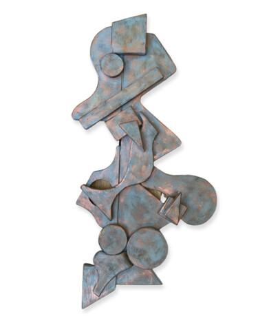 Skulptur mit dem Titel "Unity 6" von Veronica Vilsan, Original-Kunstwerk, Holz