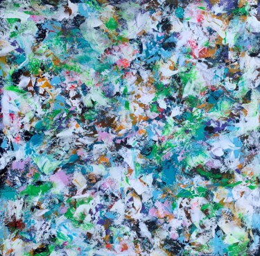 Malarstwo zatytułowany „Life in Colors 77” autorstwa Veronica Vilsan, Oryginalna praca, Akryl Zamontowany na Drewniana rama…