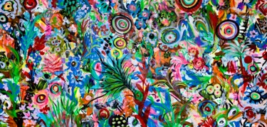 Pintura intitulada "Wonderland 2" por Veronica Vilsan, Obras de arte originais, Acrílico