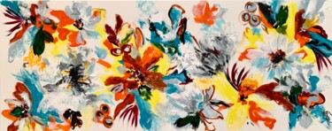 Pintura intitulada "Garden of Joy 55" por Veronica Vilsan, Obras de arte originais, Acrílico