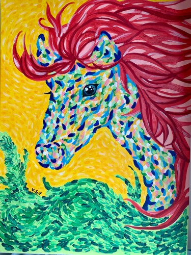 Pintura intitulada "Horse" por Vsy, Obras de arte originais, Acrílico