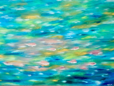 Картина под названием "Pond" - Vsy, Подлинное произведение искусства, Акрил