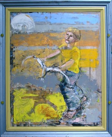 Картина под названием "Чайка" - Мастерская Веры Крутилиной, Подлинное произведение искусства