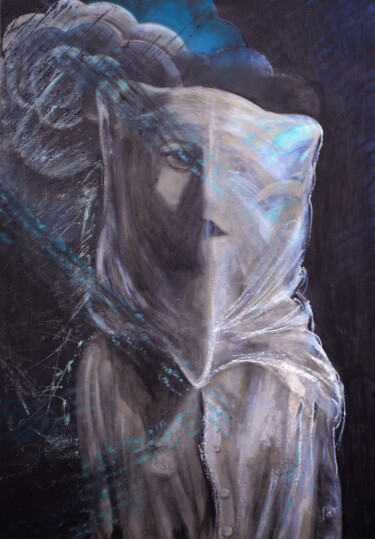 Картина под названием ""Panic Cap"" - Veronika Kunavina, Подлинное произведение искусства, Акрил