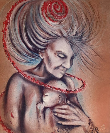 Картина под названием "Safa" - Veronika Kunavina, Подлинное произведение искусства, Акрил Установлен на Деревянная рама для…