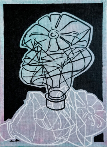 Картина под названием "Wap" - Veronika Posta, Подлинное произведение искусства, Акрил Установлен на Деревянная рама для носи…
