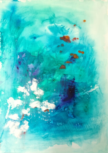 Картина под названием "Sea inspiration II.…" - Veronika Posta, Подлинное произведение искусства, Акрил