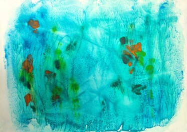 Картина под названием "Sea inspiration III…" - Veronika Posta, Подлинное произведение искусства, Акрил