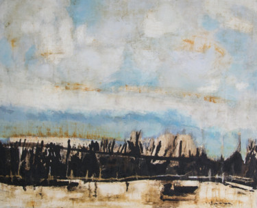 Malerei mit dem Titel "La berge Disponible" von Véronique Attia, Original-Kunstwerk, Acryl