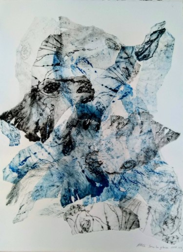 Отпечатки и Гравюры под названием "Sous la glace colle…" - Véronique Attia, Подлинное произведение искусства, гравюра