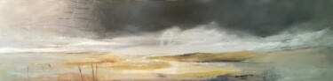 Pintura titulada "orage sur les dunes" por Veronique Azam, Obra de arte original, Oleo