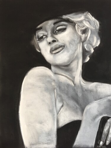 Drawing titled "« Norma »" by Veronique Blaevoet, Original Artwork, Pastel